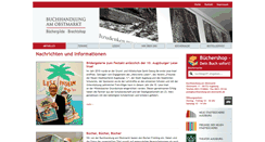 Desktop Screenshot of buchhandlung-am-obstmarkt.de